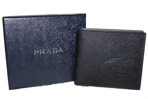 prada billfold wallet|authentic Prada wallet sale.